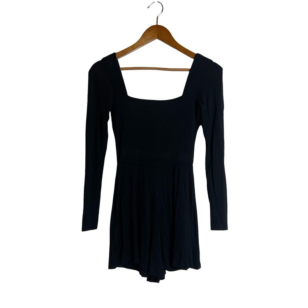 Fashion Nova black long sleeve romper